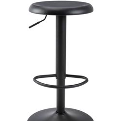 3 Black Metal Barstools 
