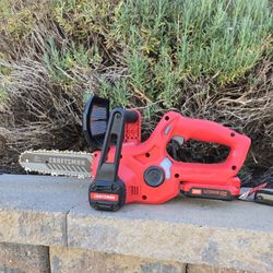 Cordless Chainsaw with Battery and Charger
