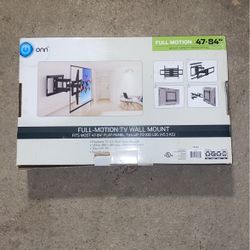 Wall Mount//Full Motion//Fits 47-84” TVs//Up To 100 Lbs