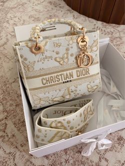 Butterfly Embroidered Handbag