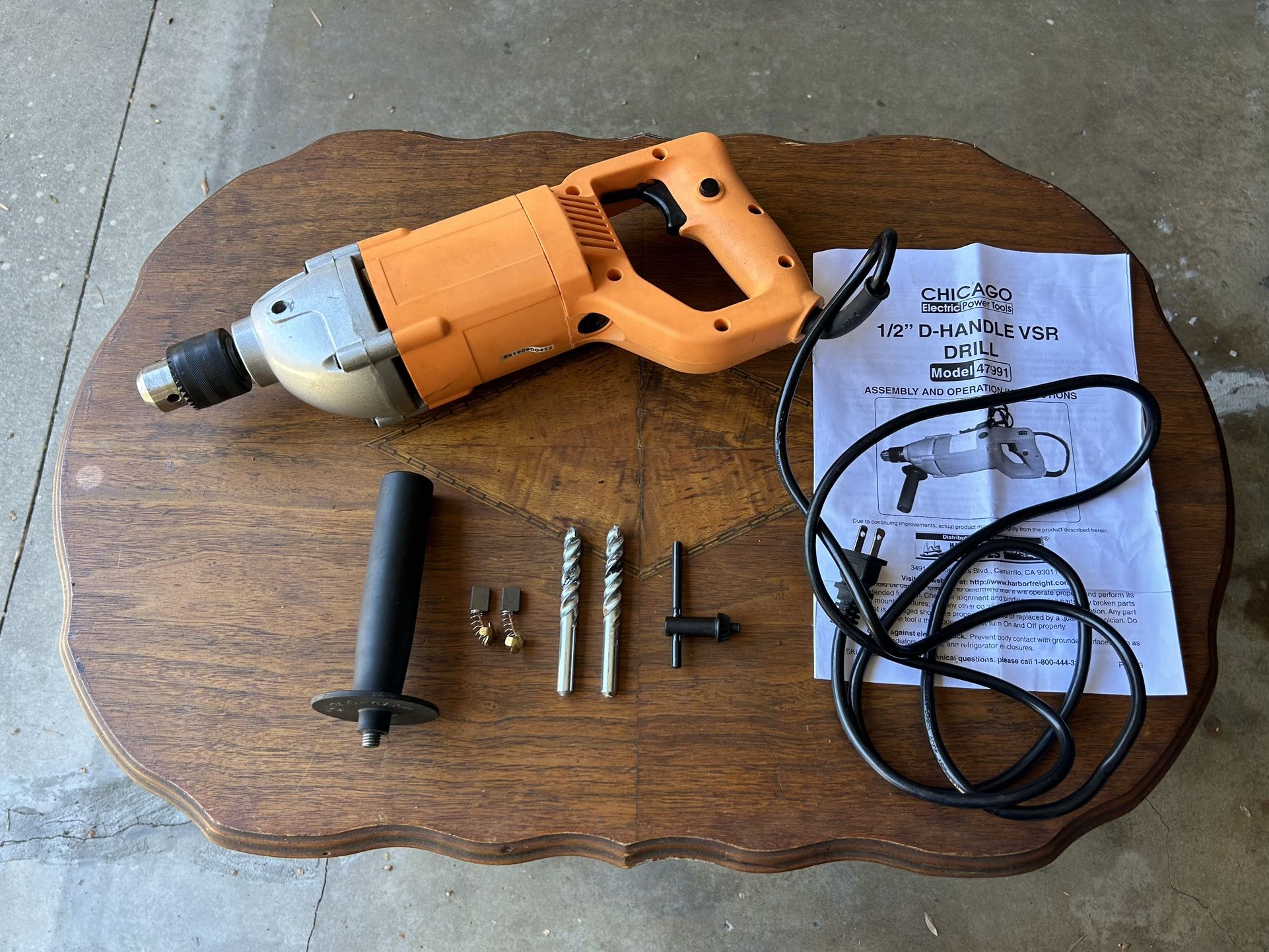 CHICAGO 47991 1/2” HEAVY DUTY DRILL - CORDED ELECTRIC
