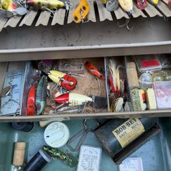 Vintage Tackle Box Vintage Fishing Lures 