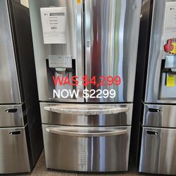 30 Cu. Ft. 4 Door French Door Refrigerator, Door IN Door, Full Convert Drawer, Craft Ice Maker