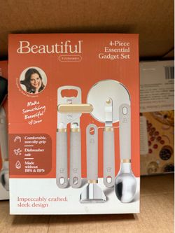 New Beautiful 4-Piece Essentials Gadget Set, Porcini Taupe by Drew Barrymore