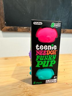 Schylling Teenie Nee Doh Funky Pup 3-Pack