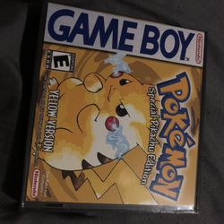 Pokémon Yellow Clone For Gameboy With Custom Hard Case