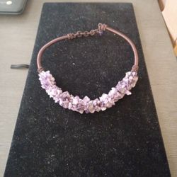 Amethyst Stone Necklace 
