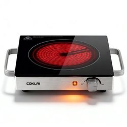 Coklai Infrared Cooker Cooktop Burner, 1200W Single Burner CKIP-09
