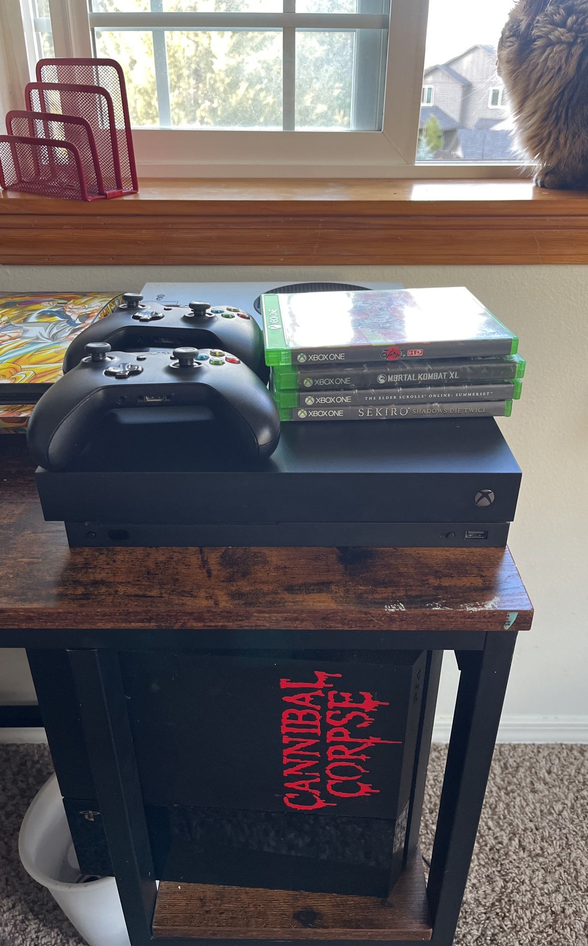 1 TB Xbox One X Bundle- 2 Controllers, 4 Games
