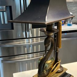 Antique Swan Lamp