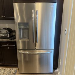 Refrigerator, couch, washing machine, and dryer like new condition
