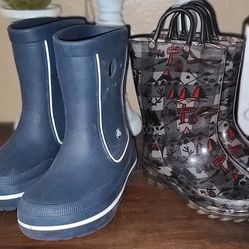 Rain Boots Size 12/13 And 9/10