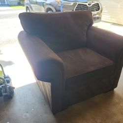 Oversized Brown Chair