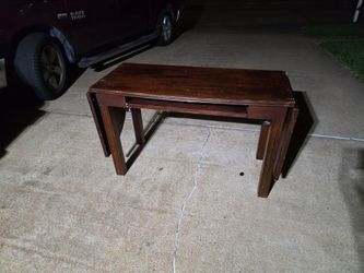 Desk with fold down sides