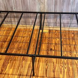 Metal Platform Bed Frame, 3 ft x 6 ft (Twin-long / Full length) Foldable, Heavy‑Duty