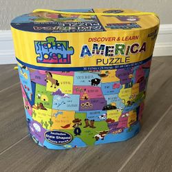 USA Map Puzzle for Kids 5+