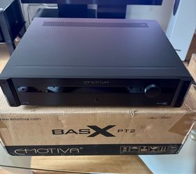 Emotiva BasX PT-2 2.1 Channel Stereo Preamplifier/DAC with Bluetooth in like new Condition