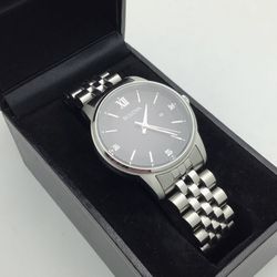Bulova 96P226 Classic Black Diamond Date Dial Silver Steel Women’s Watch 💵  💳  💵  Cash and Card Accepted