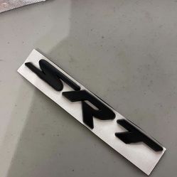 Charger Challenger Jeep Grand Cherokee Matte Black SRT Emblem Nameplate