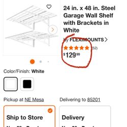 Wall Shelf 12”x24” 2pack