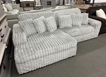 Brand New  Corduroy, Viral Power Sliding Sectional Couch Sofa 