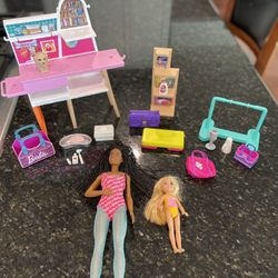 Barbie Playsets: Pet Boutique, Aerobics and Cheerleader  