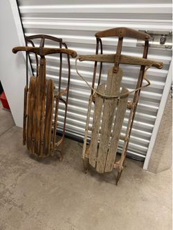 Vintage Snow Sleds