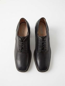 Dries Van Noten leather platform brogue Oxford