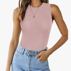 NEW Ribbed Tank top, Women’s Size L (see Comments)