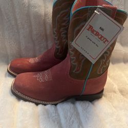 Pink Girls Cowboy Boots 