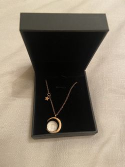 18K Rose Gold Moon Dust Necklace 