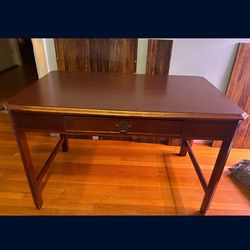 $39 | 49” x 29.5” American of Martinsville Standard Solid Wood Writing Desk