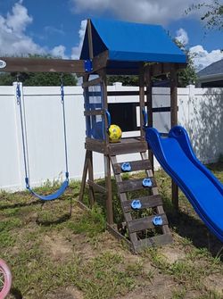 Wood Swing Set, playground $200