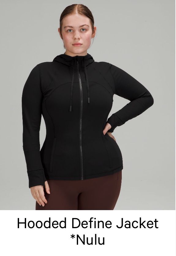 Lululemon Hooded Define Jacket *Nulu Black Size 4