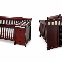 Cherry Crib with mattress