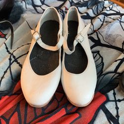 White Folkloric Mexican Dance Shoes