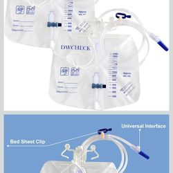 2 large size cath / urine bags