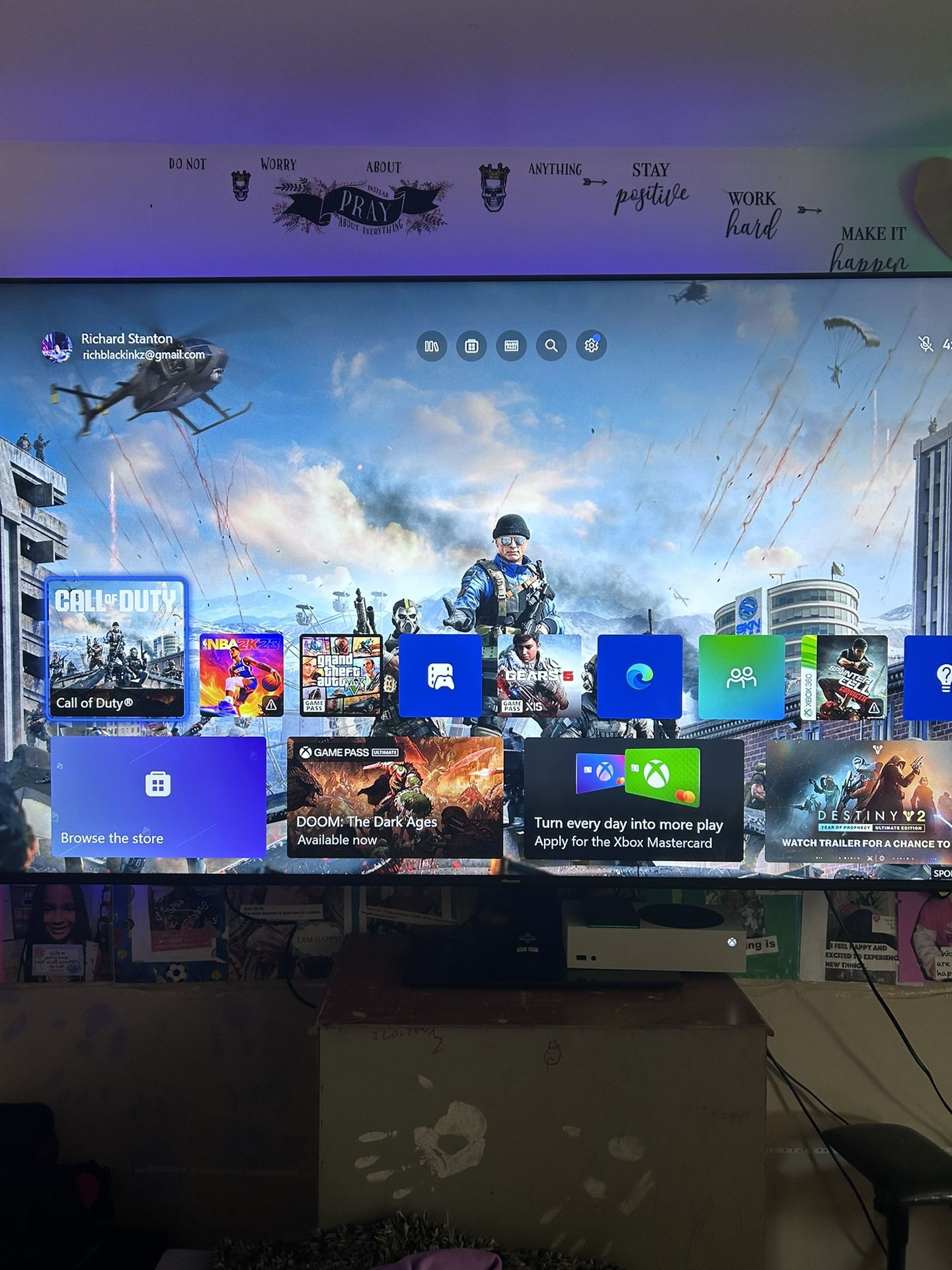 75 Inch Tv With Xbox Series S