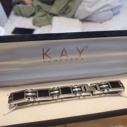 Kay men's diamond bracelet 925 silver