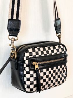 Universal Thread Checkered Camera Crossbody  Bag.