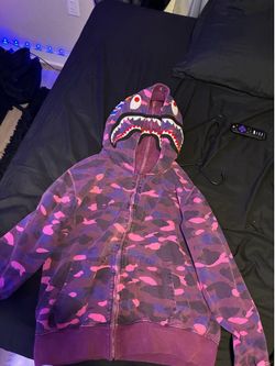 BAPE pink camo shark hoodie #camouflage #shark size large