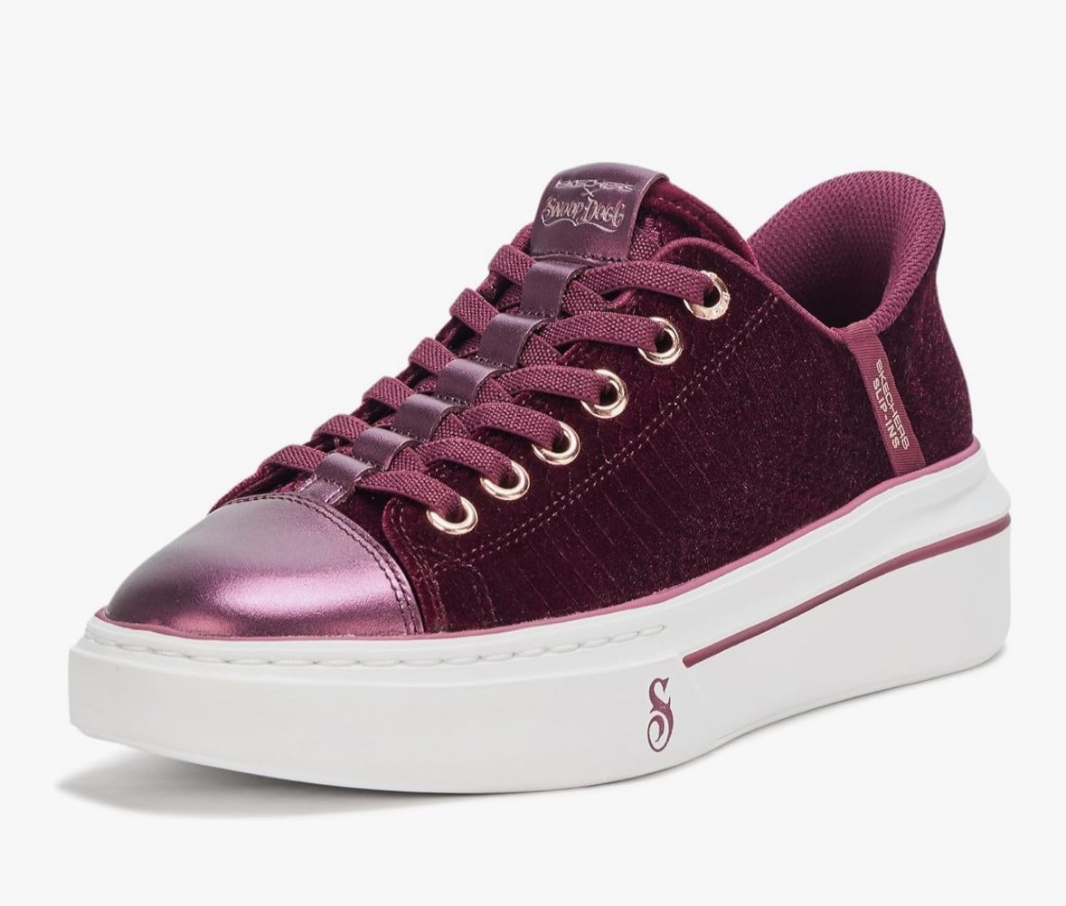 NEW Skechers x Snoop Dogg One Velvet Snake Print Fashion Sneakers, Women Sz 8.5