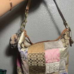Coach Patchwork Shoulder Bag 