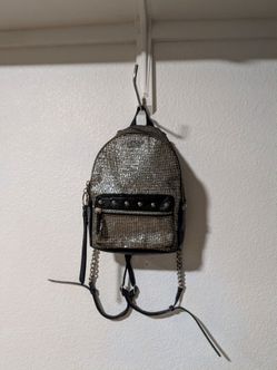 victorias Secret Mini Glitter Backpack with Chain Straps
