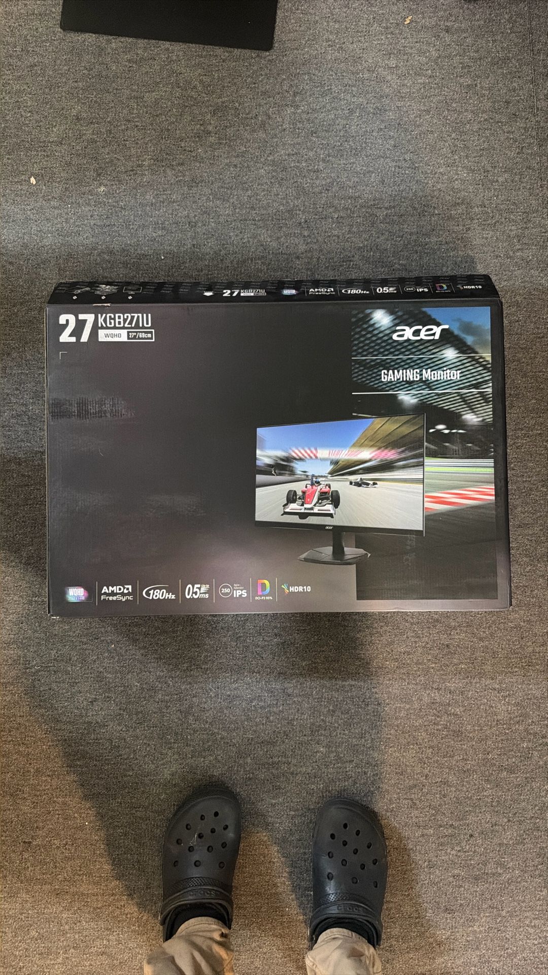 Acer 27” Gaming Monitor 2650x1440 180hz