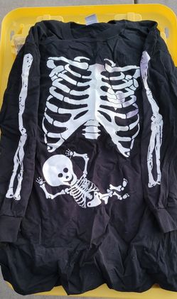 Halloween Pregnant Skeleton Costume