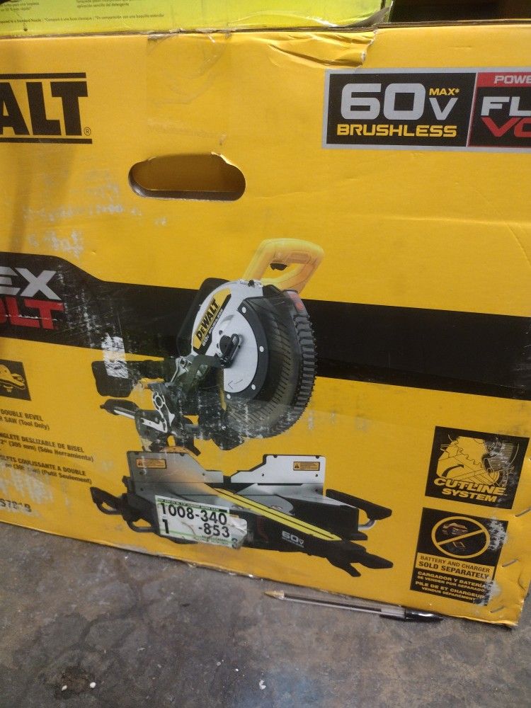 Dewalt 12 in cordless sliding miter saw
