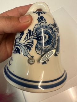 Delft Blue Hand-Painted Ceramic Musical Bell