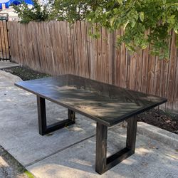 Custom Built Dining Table Solid wood Farmhouse Set Modern Rustic Bench Country Oval Round Counter Breakfast Height  Farm House 