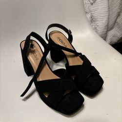 Black Heels Women's 6-7